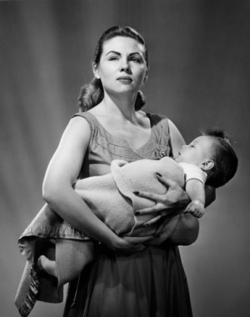 Portrait of young mother holding baby boy Poster Print - Item # VARSAL2559819F