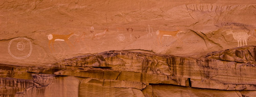 Petroglyphs on sandstone, Canyon de Chelly National Monument, Arizona, USA Poster Print - Item # VARPPI167528