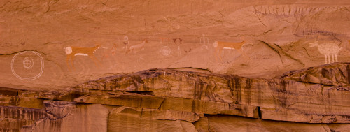 Petroglyphs on sandstone, Canyon de Chelly National Monument, Arizona, USA Poster Print - Item # VARPPI167528