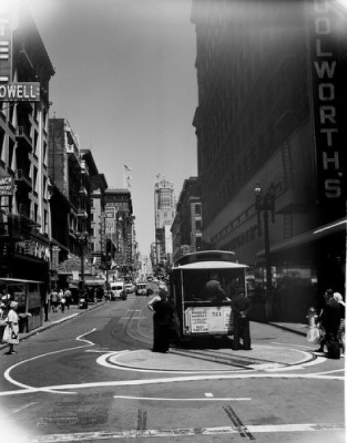 USA  California  San Francisco  Powell Street cable car Poster Print - Item # VARSAL255418955