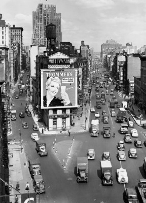 High angle view of traffic in a street  Canal Street  Manhattan  New York City  New York  USA Poster Print - Item # VARSAL2555352