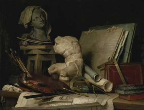 The Attributes of the Arts   1769   Anne Vallayer-Coster   Musee du Louvre  Paris Poster Print - Item # VARSAL11581918