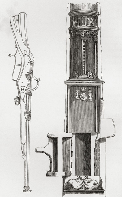 A Breech Loading Harquebus, With Moveable Chamber, Dating From 1537. From The British Army: It's Origins, Progress And Equipment, Published 1868. PosterPrint - Item # VARDPI2334580
