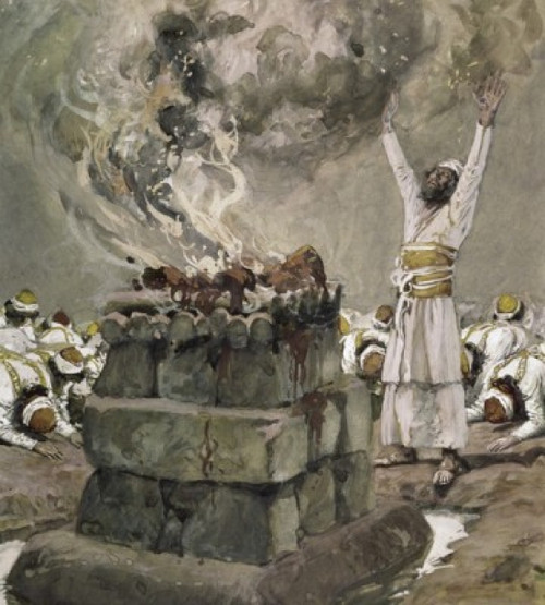 Fire From Heaven Consumes the Sacrifice  James Tissot  Jewish Museum  New York Poster Print - Item # VARSAL999288