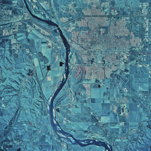 Satellite view of Bismarck, North Dakota Poster Print - Item # VARPSTSTK200348S