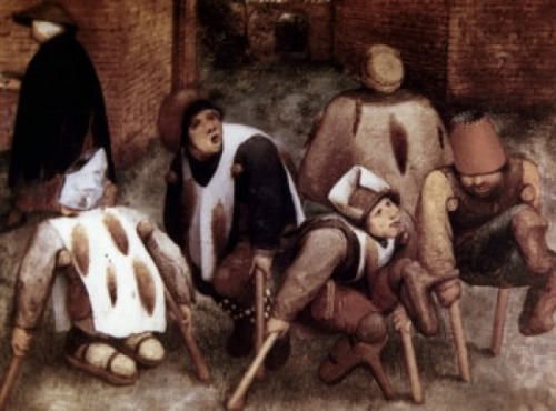 The Cripples by Pieter Bruegel the Elder  oil on panel 1568  1525/30-1569  France  Paris  Musee du Louvre Poster Print - Item # VARSAL90064986
