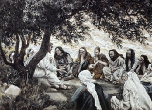 Christ's Exhortation to the Twelve Apostles  James Tissot Poster Print - Item # VARSAL999408