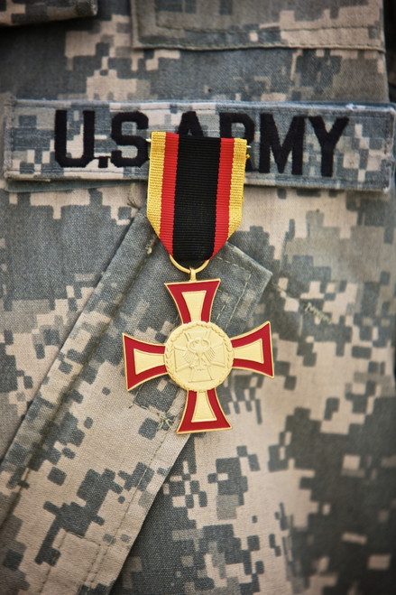 Close-up view of a German Gold Cross worn by a U.S. Army soldier Poster Print - Item # VARPSTTMO100536M