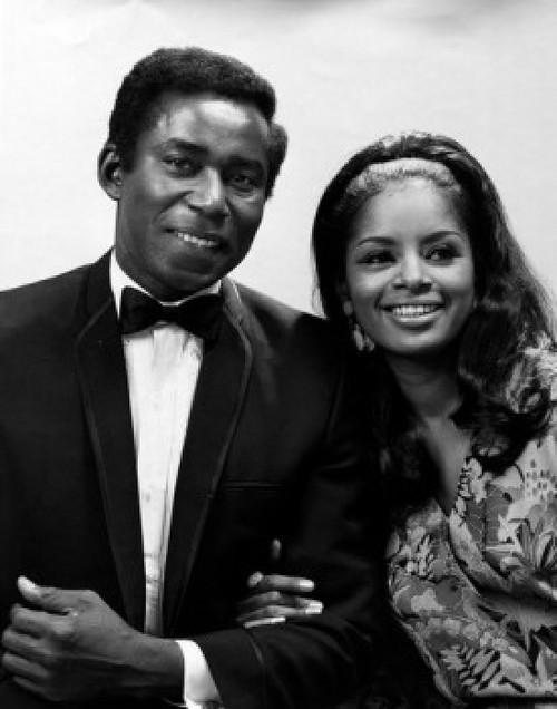 Close-up of a young couple smiling Poster Print