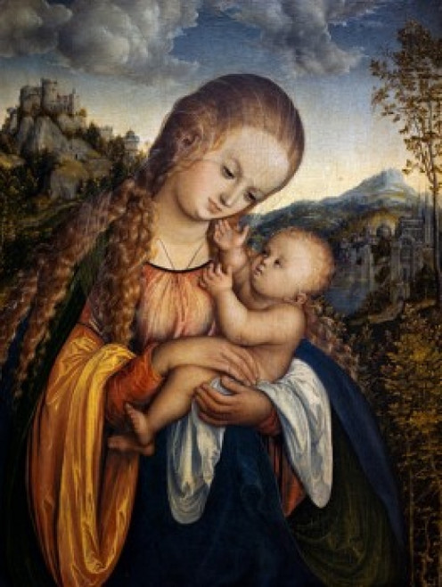 Madonna and Child by Lucas Cranach the elder   Poster Print - Item # VARSAL245662116