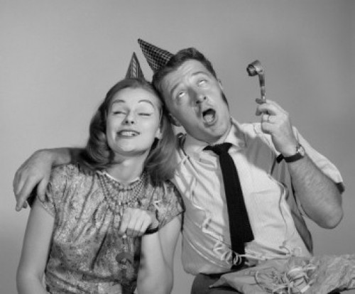 Couple celebrating at party Poster Print - Item # VARSAL25528961