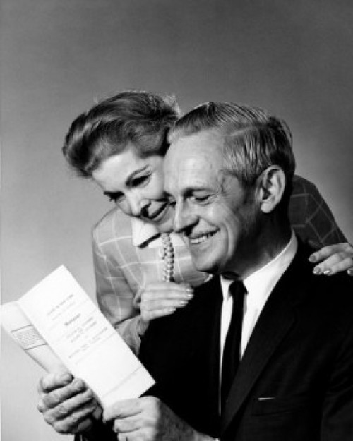 Mature couple reading leaflet Poster Print - Item # VARSAL25528215
