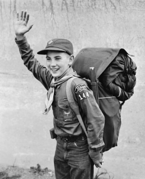 Boy waving his hand and smiling Poster Print - Item # VARSAL25514826A