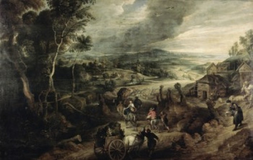 Road to Market  Peter Paul Rubens  Collection of the Duke of Berwick & Alba  Madrid  Spain Poster Print - Item # VARSAL2622140