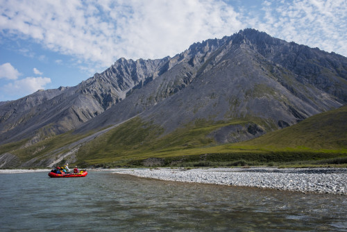 Rafting on the Marsh Fork of the Canning River in the Arctic National Wildlife Refuge, Summer, Alaska   PosterPrint - Item # VARDPI12303388