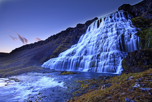 The River Dynjandi Flows Over Fjallfoss In The Western Fjords Of Iceland At Dawn PosterPrint - Item # VARDPI2048723
