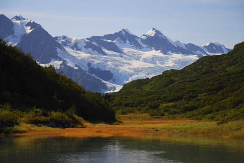 Autumn Scenic Of Harriman Fjord And Harriman Glacier In The Background, Prince William Sound, Southcentral Alaska, Fall PosterPrint - Item # VARDPI2101015