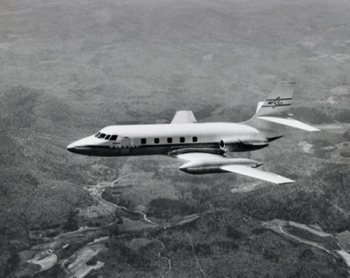 High angle view of an aircraft in flight  Lockheed JetStar Poster Print - Item # VARSAL25540655