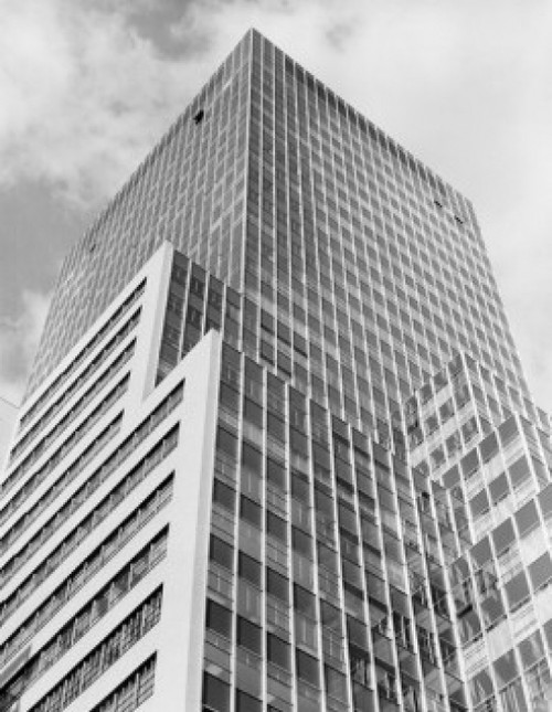 USA  New York City  Manhattan  low angle view of skyscraper Poster Print - Item # VARSAL255422602