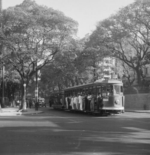 Brazil  Rio De Janeiro  Tram in street Poster Print - Item # VARSAL255424207
