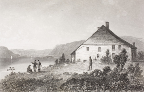 Washington's Headquarters Near Newburgh Usa. George Washington 1732 - 1799. First President Of The United States. From The Book Gallery Of Historical Portraits Published C.1880. PosterPrint - Item # VARDPI1856156
