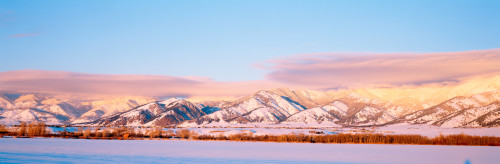 Snow covered mountains, Bridger Mountains, Rocky Mountains, Bozeman, Gallatin County, Montana, USA Poster Print - Item # VARPPI87243