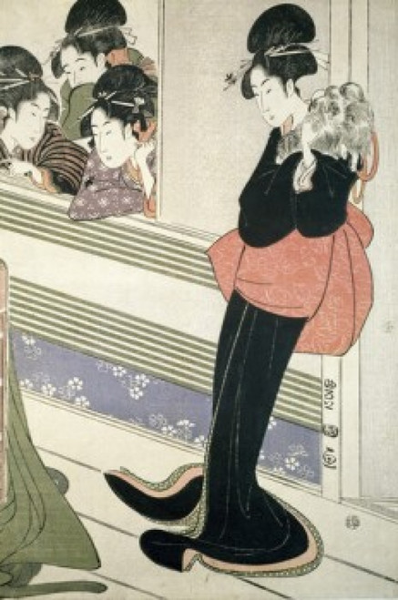 Yong women  Japanese woodcut Poster Print - Item # VARSAL11582224