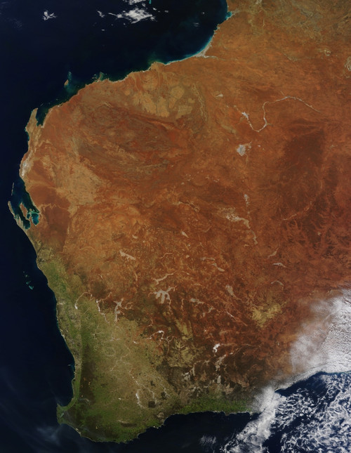Satellite view of Western Australia Poster Print - Item # VARPSTSTK203446S