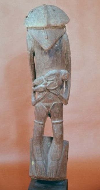 New Guinea Housepost Figure  Primitive Art  Wood Poster Print - Item # VARSAL2621630