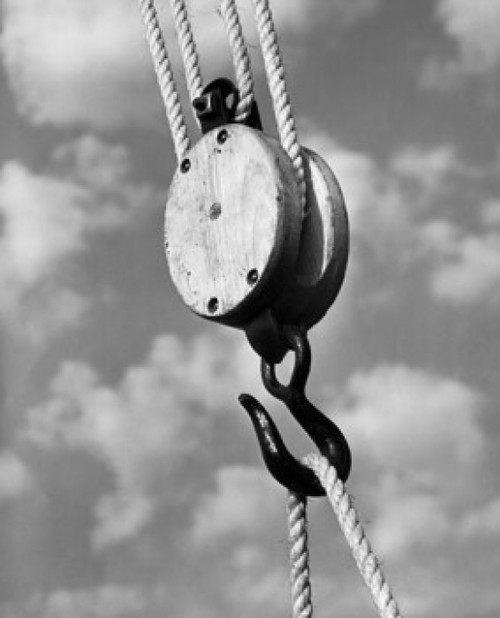 Low angle view of a rope hanging on a hook Poster Print - Item # VARSAL25529500A