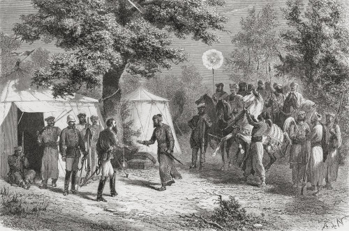 Louis Rousselet Meeting An Indian Raja In 1864. Louis-Th PosterPrint - Item # VARDPI1958399