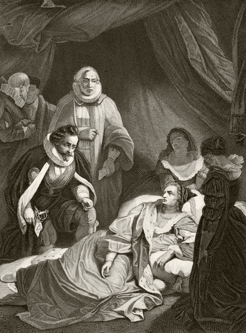Queen Elizabeth I On Her Deathbed. From The National And Domestic History Of England By William Aubrey Published London Circa 1890 PosterPrint - Item # VARDPI1855813