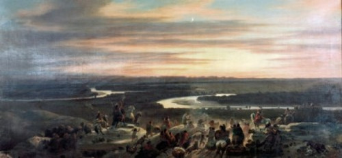 Indians Approaching Fort Benton by Charles Ferdinand Wimar  Poster Print - Item # VARSAL9003044