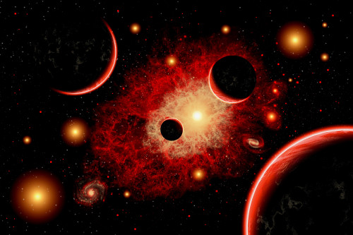 A red giant star system Poster Print - Item # VARPSTMAS100685S
