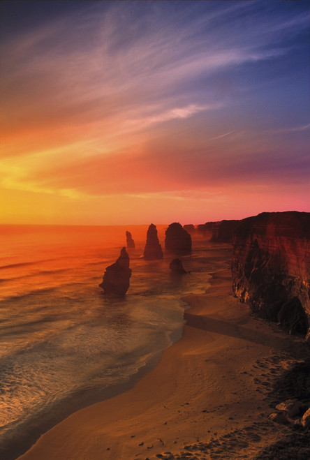 Sunset And Rock Formations PosterPrint - Item # VARDPI37616