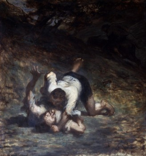 Le Voleur et l'Ane The Thief And The Ass Late 19th Century Honore Daumier Musee d'Orsay  Paris  France Poster Print - Item # VARSAL1158910