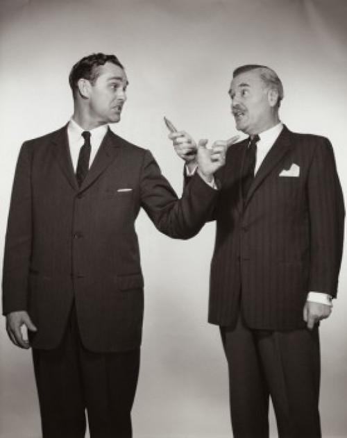 Two businessmen pointing at each other Poster Print - Item # VARSAL2556575