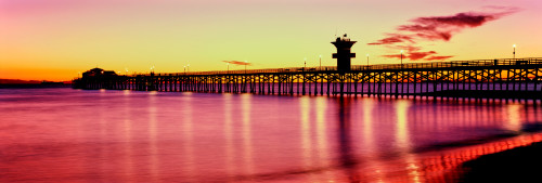 Seal Beach Pier at sunset, Seal Beach, Orange County, California, USA Poster Print - Item # VARPPI165977