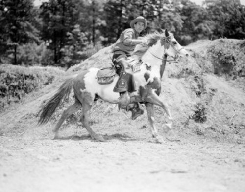 Cowboy horseback riding Poster Print - Item # VARSAL255421821