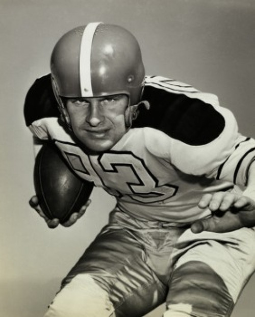 Close-up of a football player running with a football Poster Print - Item # VARSAL2553683