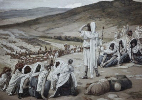 Jacob Sees Esau Coming to Meet Him   James Tissot  Jewish Museum  New York  USA Poster Print - Item # VARSAL9999950