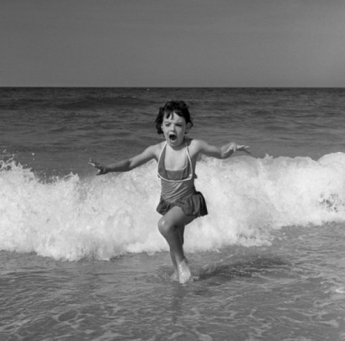 Girl running on beach Poster Print - Item # VARSAL255421083