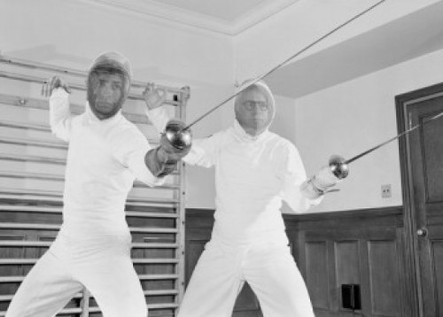 Two fencers Poster Print - Item # VARSAL255420105