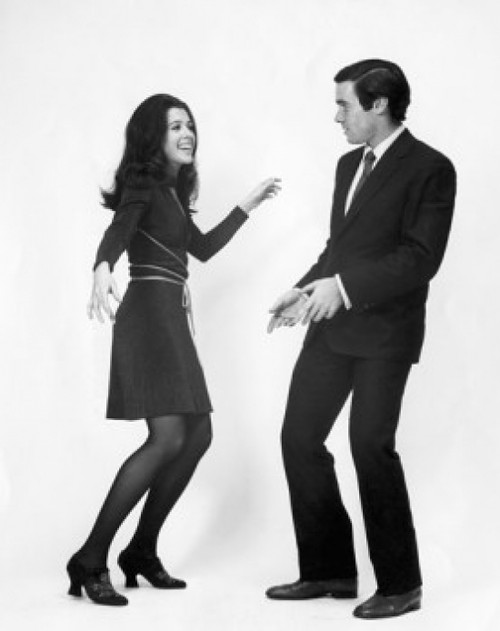 Side profile of a young couple dancing Poster Print - Item # VARSAL25511890B