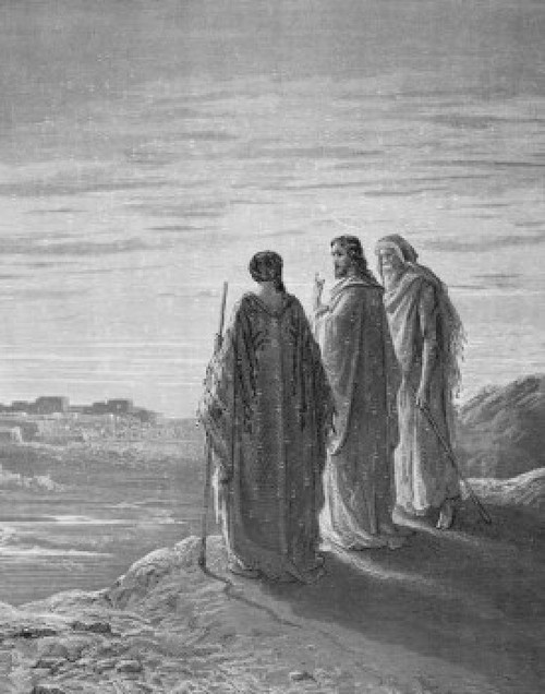 The Walk to Emmaus by Gustave Dore  1832-1883 Poster Print - Item # VARSAL99587161