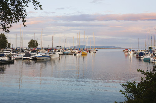 Boats In The Harbour At Sunset; Thunder Bay, Ontario, Canada PosterPrint - Item # VARDPI1964075