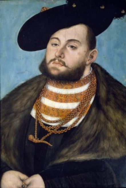 Portrait de Jean-Frederic le Magnanime by Lucas Cranachthe Elder   France  Paris  Musee du Louvre Poster Print - Item # VARSAL11582134