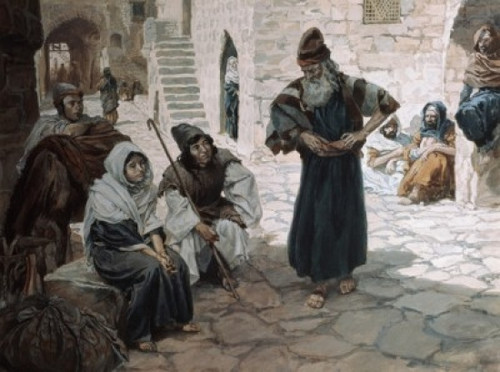 The Old Man Invites the Levite  James Tissot  Jewish Museum  New York City Poster Print - Item # VARSAL999197