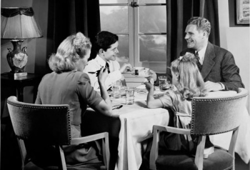 Parents eating with their children Poster Print - Item # VARSAL25542742
