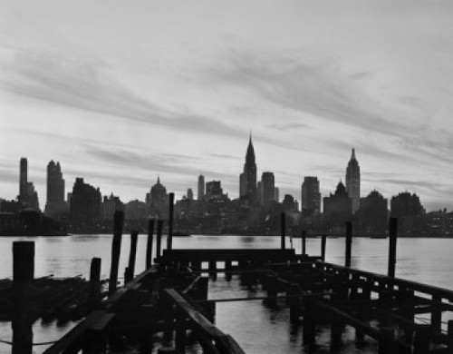 USA  New York State  New York City  Manhattan skyline at dusk Poster Print - Item # VARSAL255422056